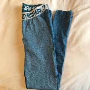 Gymshark Flex Leggings in Deep Teal/Ice Blue